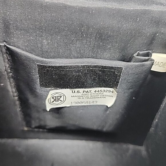 Envelope Purse Cross Body/Shoulder Black Velvet Embroidered Beaded Flap - Picture 6 of 7